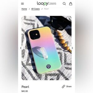 Iridescent Pearl Loopy Case iPhone XS Max